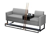 KIBONCY Modern Light Luxury Billiard Spectator Sofa, Couch with Metal Stand & Comfortable Backrest, Waterproof & Stain-Resistant PU Leather(C)