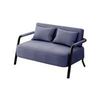 KIBONCY Modern Metal Frame 2 Seater Loveseat, Multi-Color Linen Upholstered Small Sofa Couch for Living Room Bedroom Office Rest Area(B,155cm)