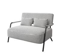KIBONCY Modern Metal Frame 2 Seater Loveseat, Multi-Color Linen Upholstered Small Sofa Couch for Living Room Bedroom Office Rest Area(A,105cm)