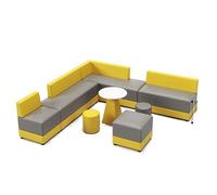 KIBONCY Modern Modular Curved Sofa Set, Modular Sectional Sofa, Combination Couch for Office Reception Area, Lounge, Waiting Room(3)