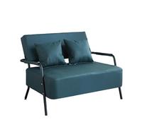 KIBONCY Modern Nordic Style 2 Seater Loveseat Sofa, Wear Resistant PU Leather Couch with Adjustable Backrest Cushions, Decor Furniture for Small Living Room(C,65x65x74cm)