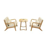 KIBONCY Modern Nordic Style Upholstered Sofa & Coffee Table Set, 2-4-Seater Reception Lounge Furniture for Business Office, Western Restaurant, Cafe, Hotel Lobby(2)