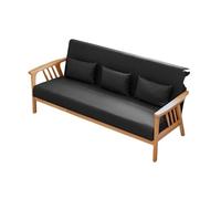 KIBONCY Modern Single Fabric Armchair, Wooden Frame Accent Chair with Cushions Versatile 3-Seater Sofa &, for Bedroom, Living Room(D,138cm)