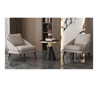 KIBONCY Modern Single Seating Set - Leisure Sofa Chair with Side Table for Salon VIP Lounge Hotel Lobby KTV Reception Office Waiting Area(Set,K)