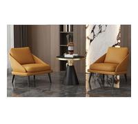 KIBONCY Modern Single Seating Set - Leisure Sofa Chair with Side Table for Salon VIP Lounge Hotel Lobby KTV Reception Office Waiting Area(Set,A)