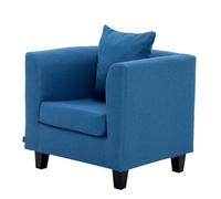 KIBONCY Modern Small Room Sofa, Modern Accent Chair, Cosy Padding, Sturdy Wooden Frame, for Living Room, Bedroom(D,124CM)