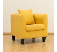 KIBONCY Modern Small Room Sofa, Modern Accent Chair, Cosy Padding, Sturdy Wooden Frame, for Living Room, Bedroom(A,124CM)