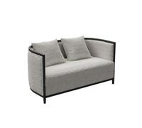 KIBONCY Modern Upholstered Fabric Accent Sofa, Single Armchair Loveseat, High-Density Cushion Couch for Office Waiting Room Living