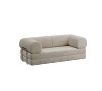 KIBONCY Modular Convertible Sofa,Corduroy Daybed, Bed,Modern with Metal Frame for Living Room(A)