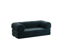 KIBONCY Modular Convertible Sofa,Corduroy Daybed, Bed,Modern with Metal Frame for Living Room(C)