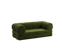 KIBONCY Modular Convertible Sofa,Corduroy Daybed, Bed,Modern with Metal Frame for Living Room(E)