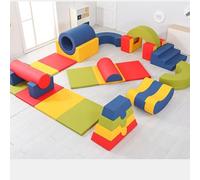 KIBONCY Modular Kids Play Couch, Toddler Climbing Toys Indoor, Baby Foam Blocks with Ball Pit Soft Set Kids' Climber & Structues(C)