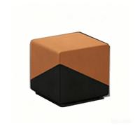KIBONCY Modular Reception Sectional Sofa, Color Block Interlocking Waiting Blocks, Splicing Fabric Lounge Couch with Cube Stools for Office Lobby(A)