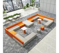 KIBONCY Modular Reception Sofa Set,Reception Office Sofa, For Relaxed Settings,for Office Waiting Area & Client Lounge(H)