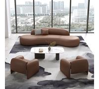 KIBONCY Modular Sectional Sofa, Oversized Curved Couch,Minimalist Style Comfy Couch sofa for Living Room and Office(2.8m)