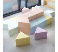 KIBONCY Multi-Color Combination Modular Reception Sectional Sofa, L Shape Upholstered Waiting Room Bench, Freely Splicing Lounge Couch for Office, Coffee Shop