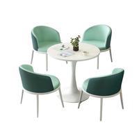 KIBONCY Multi-Color Dining Set, Two-Tone Design & Compact Size 5-Piece Modern Bistro,Heavy-Duty Construction & Easy-to-Clean Materials(A)