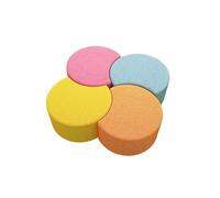 KIBONCY Multi-Piece Round Modular Lounge Couch, Petal Circular Sofa, Soft Upholstered Curved Seat for Company Rest Space(A)
