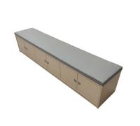 KIBONCY Multi-Size Cushioned Wood Shoe Bench Cabinet, Hidden Compartment Changing Stool Organizer for Apartment Hall Playroom Living Room Storage(A,2.0m)