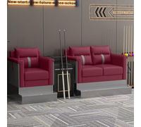 KIBONCY Multifunctional Billiard Viewing Chair Sofa, Club Spectator with Cup Holder Storage, Heavy-Duty Upholstered Game Room Seating for Pool Hall(6)