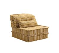 KIBONCY Multifunctional Convertible Floor Sofa Chair, Adjustable Reclining Lazy Couch, Comfortable Tufted Chenille with Pillow for Living Room Bedroom(A)