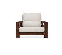 KIBONCY Natural Cedar Wood Sofa Couch, Solid Upholstered, 3 Seater,for Bedroom, Home Office(2)