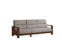 KIBONCY Natural Cedar Wood Sofa Couch, Solid Upholstered, 3 Seater,for Bedroom, Home Office(4)