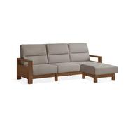 KIBONCY Natural Cedar Wood Sofa Couch, Solid Upholstered, 3 Seater,for Bedroom, Home Office(8)