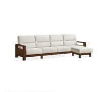 KIBONCY Natural Cedar Wood Sofa Couch, Solid Upholstered, 3 Seater,for Bedroom, Home Office(9)