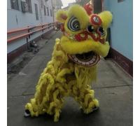 KIBONCY Oggetto di scena del leone che si risveglia in lana - Autentico leone del sud for le festività culturali(A)