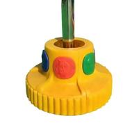 KIBONCY Panchina circolare per alberi per bambini, seduta in plastica per asili e giardini pubblici(120 * 70cm)