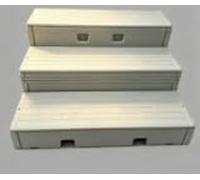 KIBONCY Piattaforma for coro in plastica PE a tre livelli pieghevole mobile e pieghevole for aule di musica scolastica(D)