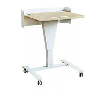 KIBONCY Podio con leggio regolabile in altezza, scrivania ergonomica con ruote for ufficio, aula, laptop, insegnamento, presentazioni e altro ancora.(A)