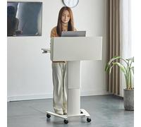 KIBONCY Podio Portatile, podio for conferenze, for Ospiti, for aule di Formazione, Tavolo Regolabile in Altezza, bancone for Reception(A)