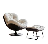 KIBONCY Poltrona a Sacco retrò, Poltrona da Balcone, Adatta for sdraiarsi o Dormire, Singola for Camera Letto, for Il Tempo Libero di Design a Guscio d'uovo(Black,2)