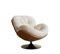 KIBONCY Poltrona a Sacco retrò, Poltrona da Balcone, Adatta for sdraiarsi o Dormire, Singola for Camera Letto, for Il Tempo Libero di Design a Guscio d'uovo(Brown,1)