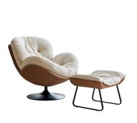 KIBONCY Poltrona a Sacco retrò, Poltrona da Balcone, Adatta for sdraiarsi o Dormire, Singola for Camera Letto, for Il Tempo Libero di Design a Guscio d'uovo(Brown,2)