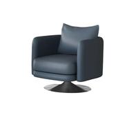 KIBONCY Poltrona Moderna Girevole Con Base In Acciaio Inossidabile E Pelle Nappa For La Hall Dell'hotel, L'ufficio, La Reception, La Sala D'attesa Del Bar(G)