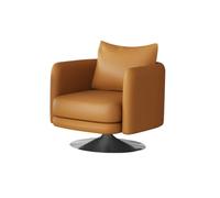 KIBONCY Poltrona Moderna Girevole Con Base In Acciaio Inossidabile E Pelle Nappa For La Hall Dell'hotel, L'ufficio, La Reception, La Sala D'attesa Del Bar(H)