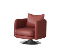 KIBONCY Poltrona Moderna Girevole Con Base In Acciaio Inossidabile E Pelle Nappa For La Hall Dell'hotel, L'ufficio, La Reception, La Sala D'attesa Del Bar(J)