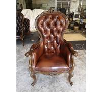 KIBONCY Poltrona Sedie da scrivania for casa e ufficio con supporto lombare e divani. Lussuosa reception laterale in pelle, struttura in legno massello(H)