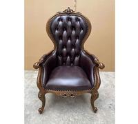 KIBONCY Poltrona Sedie da scrivania for casa e ufficio con supporto lombare e divani. Lussuosa reception laterale in pelle, struttura in legno massello(F)