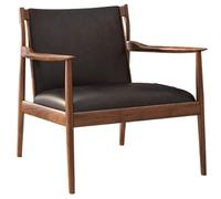 KIBONCY Poltrona singola vintage in legno massello, divano retrò di design, poltrona for il tempo libero in hotel e in famiglia, balcone(A1)