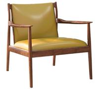 KIBONCY Poltrona singola vintage in legno massello, divano retrò di design, poltrona for il tempo libero in hotel e in famiglia, balcone(A2)