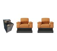 KIBONCY Pool Hall Sofa, Billiard Room Lounge Viewing Chair, Coffee Table Integrated Combo Viewing Chair(E)