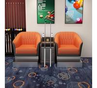KIBONCY Pool Hall Spectator Booth Sofa, High Elastic Sponge Padded Billiard Watching Chair Durable Leather Lounge Furniture for Indoor Competition Room(A)
