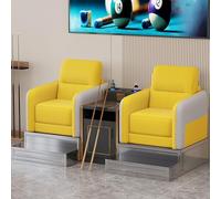 KIBONCY Pool Hall Spectator Chairs & Billiard Room Sofas, Modern Billiard Spectator Chair Set with Side Table, Comfortable Lounge Seating(B)