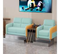 KIBONCY Pool Hall Spectator Chairs & Billiard Room Sofas, Modern Billiard Spectator Chair Set with Side Table, Comfortable Lounge Seating(E)