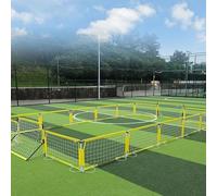 KIBONCY Portable Kids Soccer Fence, Foldable Football Training Barrier Net for Backyard, Kindergarten, Toddler Sports Activities, Easy Setup(15x10.5m)