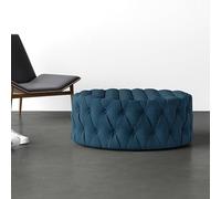 KIBONCY Pouf rotondo, poggiapiedi imbottito for divano da soggiorno, cuscino in morbida spugna, sgabello for alla moda for la casa(A,50x40cm)